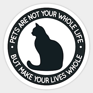 Companion's Silhouette: National Pet Day Sticker